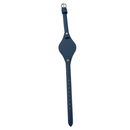 Bratara ceas Cyrax, compatibila ceas Fossil ES, 8 mm, din piele, Albastru Cosmic