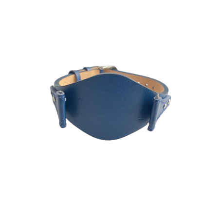 Curea ceas Cyrax, compatibila ceas Fossil ES3615, 12 mm, din piele, albastru