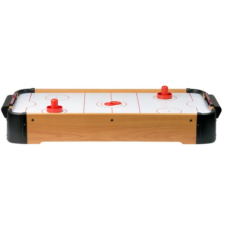 Masa Air Hockey Graffiti fara Picioare, Cyrax, Lemn, 2 Pucuri, Tabela Scor, 2 Impingatoare, 76x38x9 cm, Maro