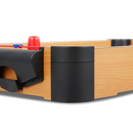 Masa Air Hockey Graffiti fara Picioare, Cyrax, Lemn, 2 Pucuri, Tabela Scor, 2 Impingatoare, 57x31x9.5 cm, Maro