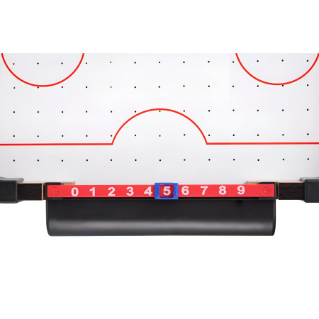 Masa Air Hockey Graffiti fara Picioare, Cyrax, Lemn, 2 Pucuri, Tabela Scor, 2 Impingatoare, 57x31x9.5 cm, Maro