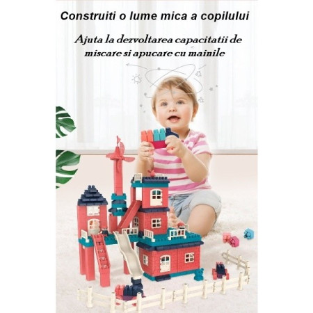Set constuctii, Cyrax, Casa si curte, 251 piese, Multicolor