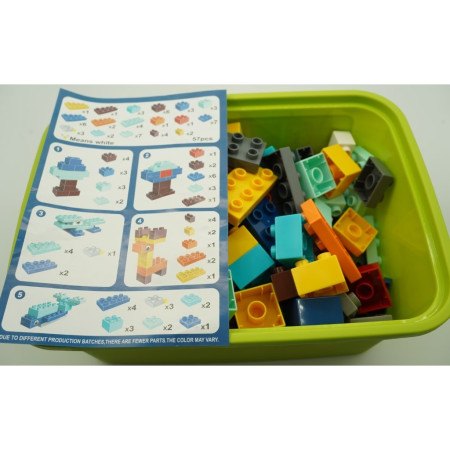 Set piese de constructii pentru copii, Cyrax, Animal series, 134 piese, Multicolor