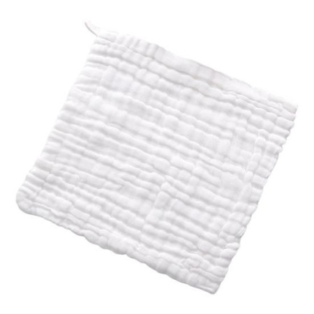 Prosop Absorbant, Cyrax, din Bumbac, 6 Straturi, 30 x 30 cm, Alb