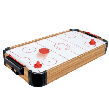 Masa Air Hockey Graffiti fara Picioare, Cyrax, Lemn, 2 Pucuri, Tabela Scor, 2 Impingatoare, 76x38x9 cm, Maro