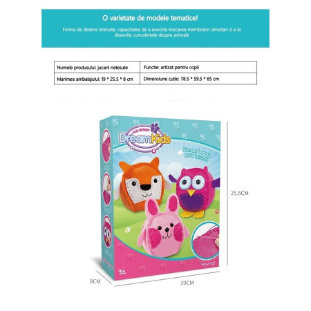 Cyrax Set creatie perna pentru copii, Dream Kids, 3 piese