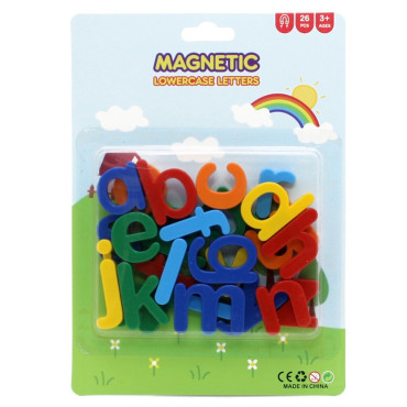 Set 26 Litere, Cyrax, Magnetice, pentru Frigider, din Plastic, +3 Ani, 13 x 18 x 14 cm, Multicolor