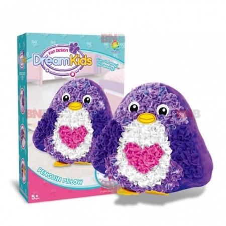 Cyrax Set creatie perna pentru copii, Dream Kids, Pinguin