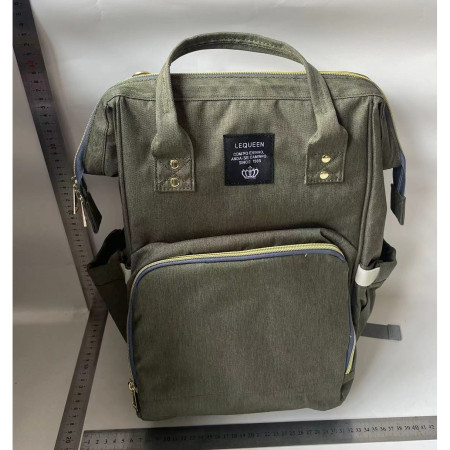 Rucsac Multifunctional pentru Mamici, Cyrax, din Panza Oxford, Compartimentare Multipla, Impermeabil, 43 x 18 x 26 cm, Verde Army
