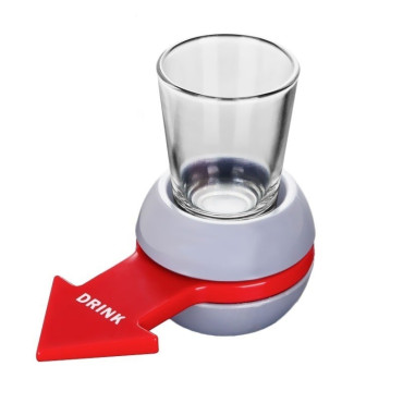 Joc de baut Drink Spin Cyrax, 10.3 x 11.5 cm, Pahar de Shot din Sticla, gri