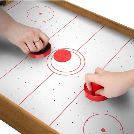 Masa Air-Hockey Cyrax, 51 x 31.5 x 9.5 cm, bara pentru punctaj, material ABS, maro