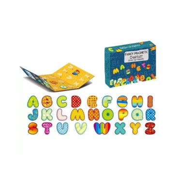 Cyrax Joc educativ magnetic tip carte, Fancy Magnetic Chartlet, 26 de piese, +3 ani, multicolor