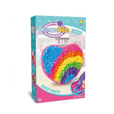 Cyrax Set creatie perna pentru copii, Dream Kids, Inima
