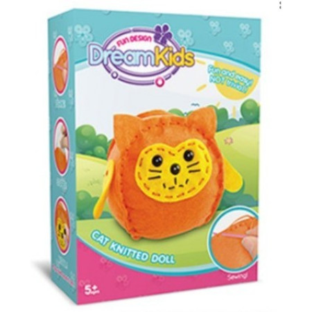 Cyrax Set creatie perna pentru copii Model 2, Dream Kids, Pisica