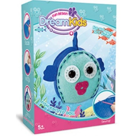 Cyrax Set creatie perna pentru copii Model 2, Dream Kids, Peste