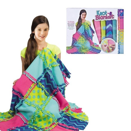 Set de creatie DIY Cyrax, patura pentru tesut si tricotat, multicolor