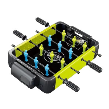Masa de Fotbal 3in1, Cyrax, Basket, Curling, 4 Manere, cu Tablou de Scor, din ABS, pentru Adulti/Copii +5 Ani, 36.5 x 6.6 x 22.5 cm, Verde/Negru