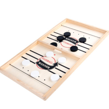 Joc Fooseball Interactiv, Cyrax, Tip Hockey pe Gheata, din Lemn, 10 Piese de Joc, +4 Ani, 35 x 22 cm, Multicolor