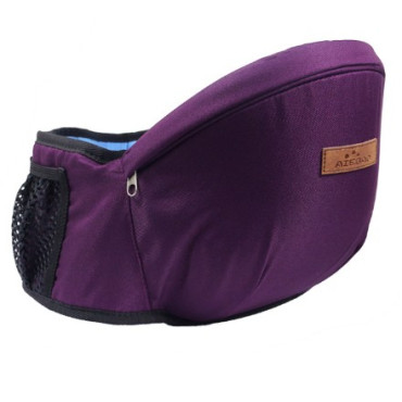 Cyrax Port-Bebe Ergonomic Ajustabil cu Scaun, 3 Pozitii, Bumbac Respirabil, pentru Copii 0-3 Ani, 20 kg Maxim, 25 x 22 x 18 cm, Mov