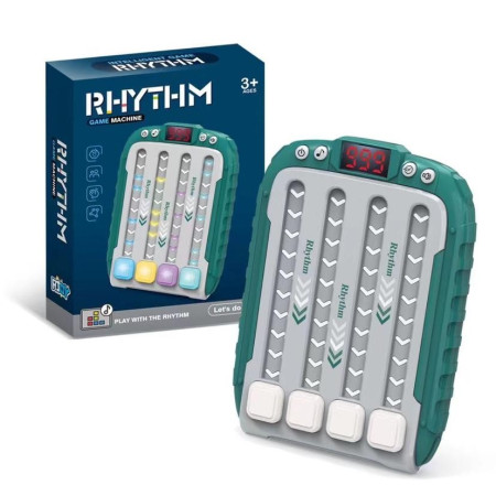 Jucarie Interactiva, Cyrax, Joc Rhythm, +3 Ani, din ABS, 6 Niveluri, 15 x 3 x 11 cm, Functie Muzicala, Verde