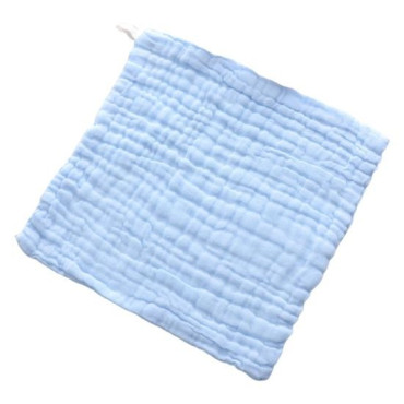 Prosop Absorbant, Cyrax, din Bumbac, 6 Straturi, 30 x 30 cm, Albastru