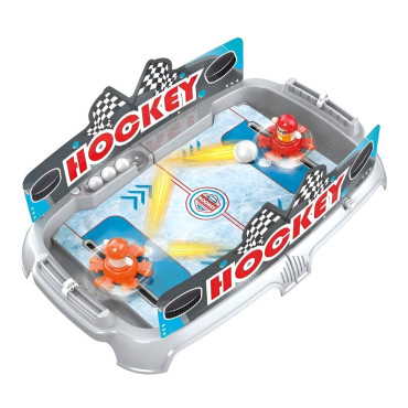 Joc de Masa Interactiv Ice Hockey pentru Copii, Cyrax, 4 Mingi, Tabela Scor, 40.7x27x14.5 cm, Multicolor