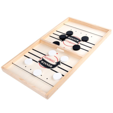 Joc Fooseball Interactiv, Cyrax, Tip Hockey pe Gheata, din Lemn, 10 Piese de Joc, +4 Ani, 35 x 22 cm, Multicolor