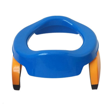 Olita Portabila 2 in 1, Cyrax, Olita + Capac de Toaleta, din Plastic, Diametru 21 cm, Albastru