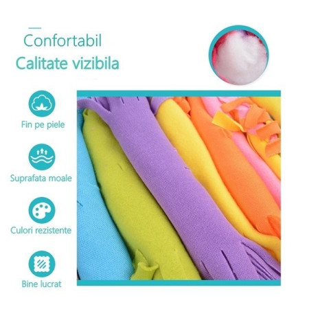 Set de creatie DIY, Cyrax, patura de tricotat multicolor