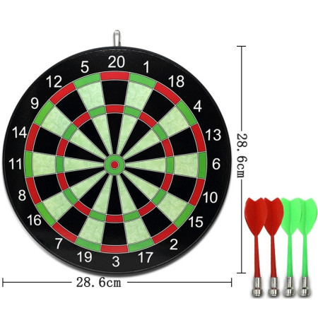 Set Joc Darts Cyrax, 4 Sageti Incluse, Magnetic, Dimensiuni 28.6 x 28.6 cm, Design clasic, model 2, Multicolor