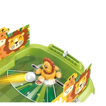 Joc de Masa Interactiv Lion Battle pentru Copii, Cyrax, 4 Mingi, Tabela Scor, 40.7x27x14 cm, Verde